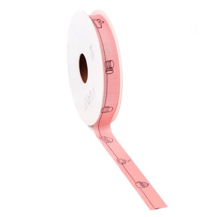 Sweets lint roze 15 mm x 20 meter - Cupcakedozen.nl