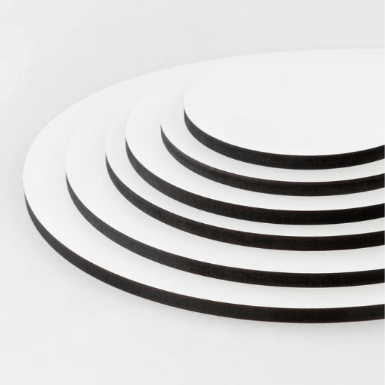 MDF cakeboards - Ø60cm - 9mm dik - Cupcakedozen.nl