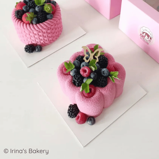 Roze bento doos - luifel (25 st) - Cupcakedozen.nl
