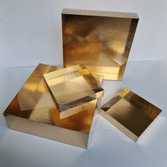 Sweet box goud - 26x24,5x4,5 (25 st) - Cupcakedozen.nl