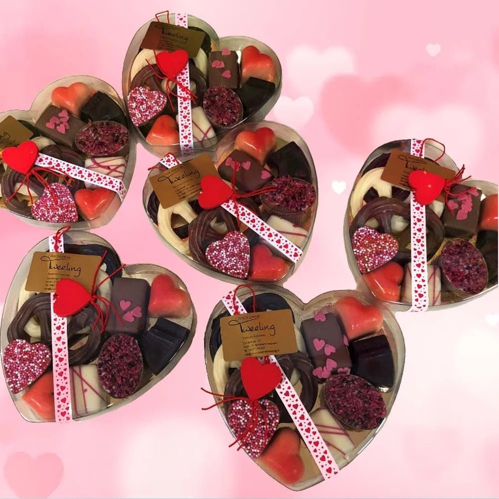 Transparant hart - 130x135x20mm (100 st) - Cupcakedozen.nl