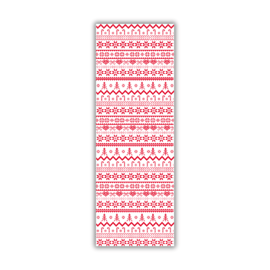 Koekkaart Kerst Scandinavisch - 7x21cm (25 st) - Cupcakedozen.nl