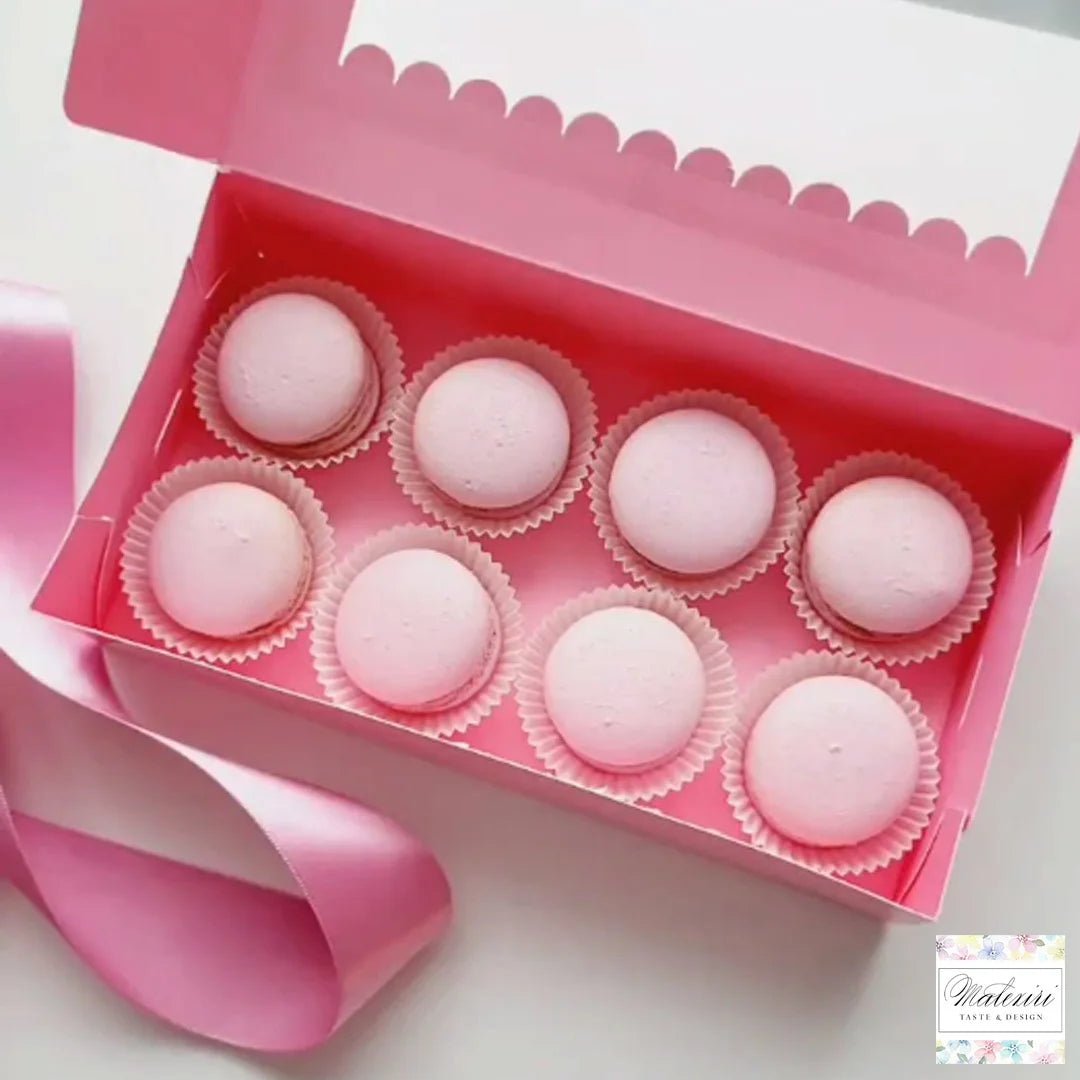 Roze sweet box 23x12,5x5 - luifel (10 st) - Cupcakedozen.nl
