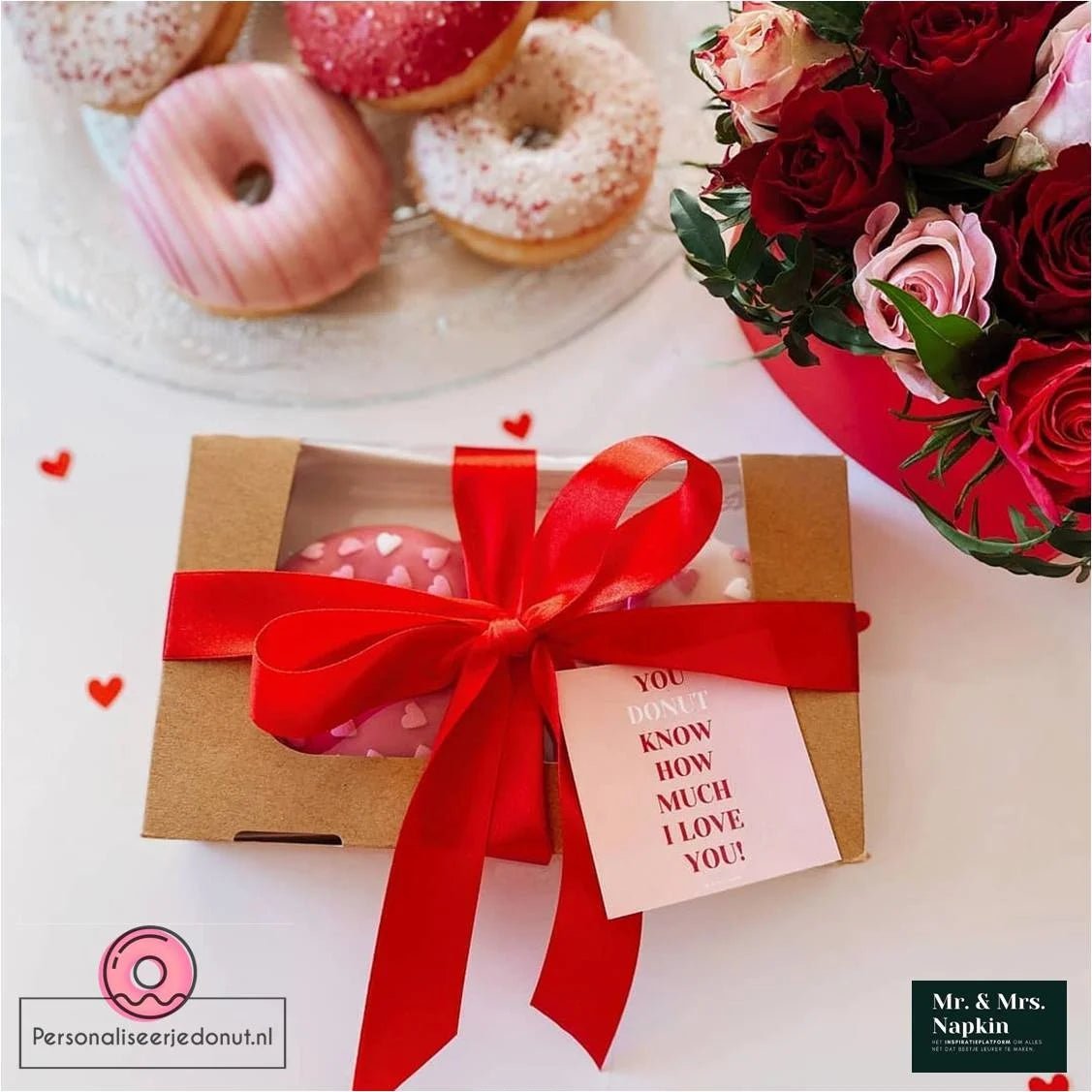 Biologisch kraft doosje voor 2 donuts of brownies (per 400 stuks Biologisch kraft doosje voor 2 donuts of brownies (per 400 stuks