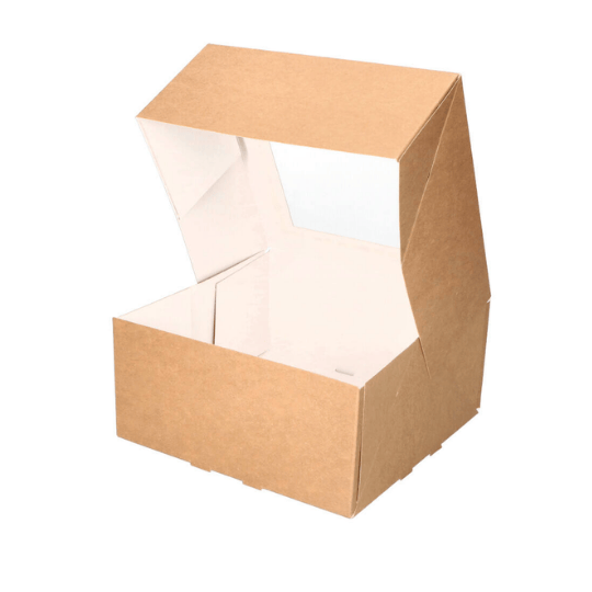 Kraft gebaksdoos - 19x19x9 (50 st) - Cupcakedozen.nl