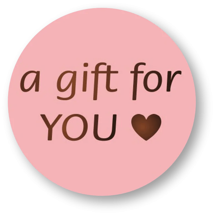 Koekstempel - A gift for you (als etiket) - Cupcakedozen.nl