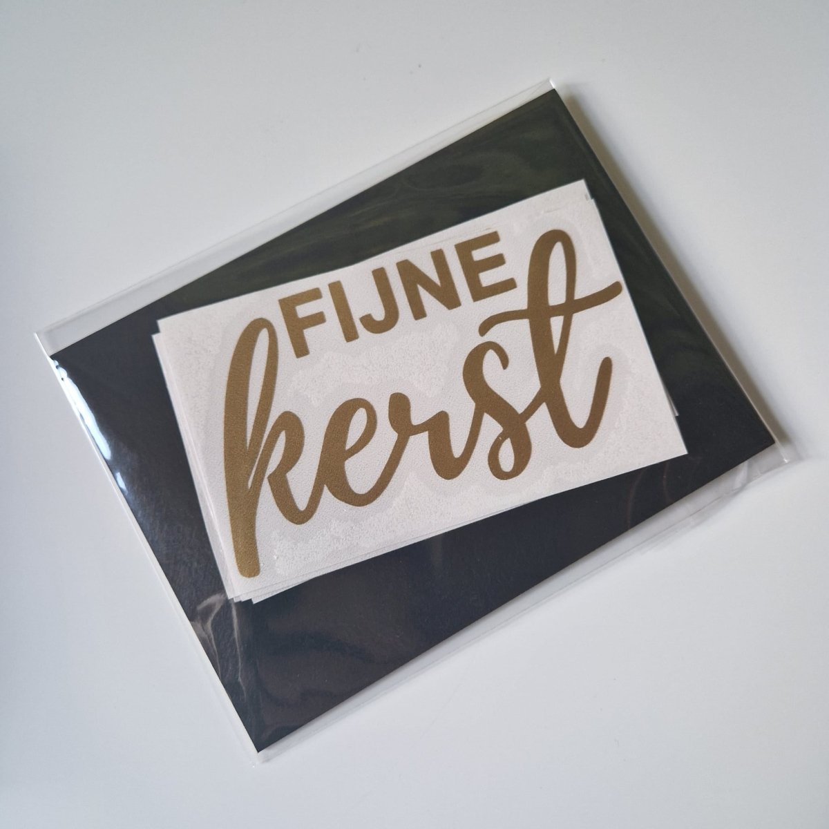 Sweetbox sticker - "Fijne Kerst" (5 st) - Cupcakedozen.nl