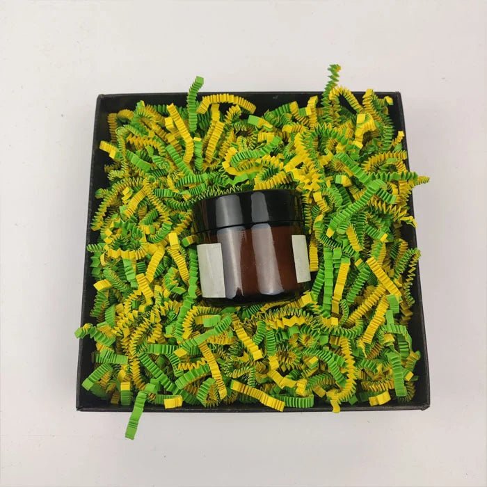 Opvulmateriaal zigzag - mix groen/geel(1 kg) - Cupcakedozen.nl