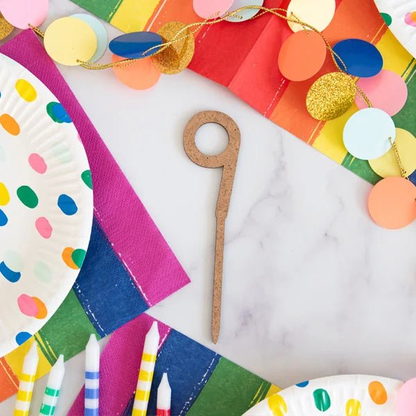 Cake toppers MDF - Cijfers (5 st) - Cupcakedozen.nl