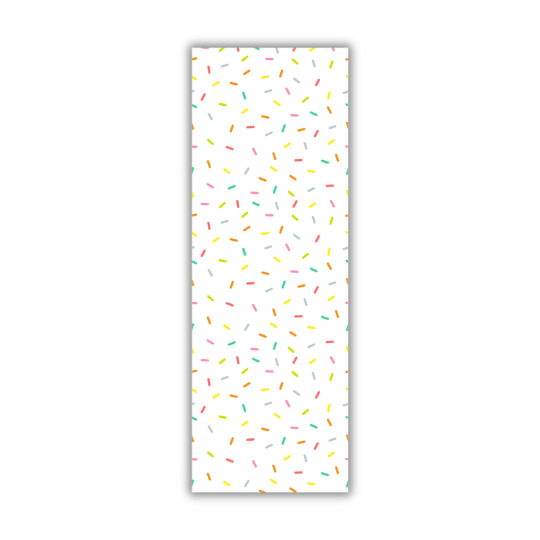 Koekkaart Sprinkles - 7x21cm (25 st) - Cupcakedozen.nl