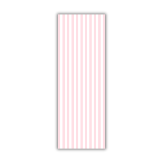 Koekkaart roze strepen - 7x21cm (25 st) - Cupcakedozen.nl
