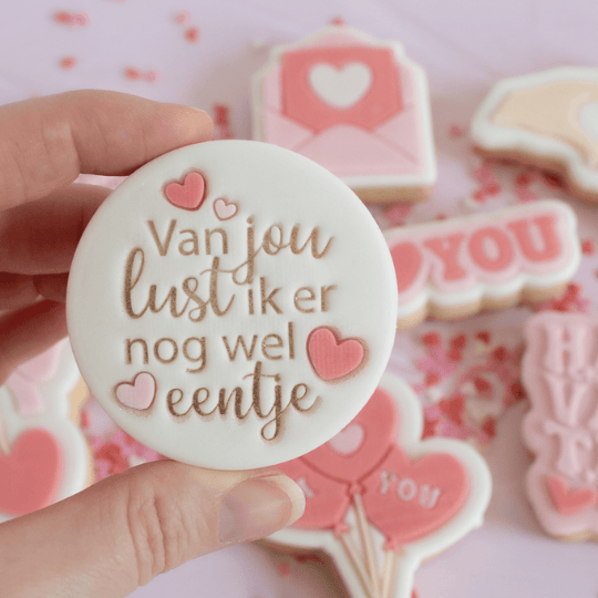Koekstempel - Van jou lust ik er nog wel eentje - Cupcakedozen.nl