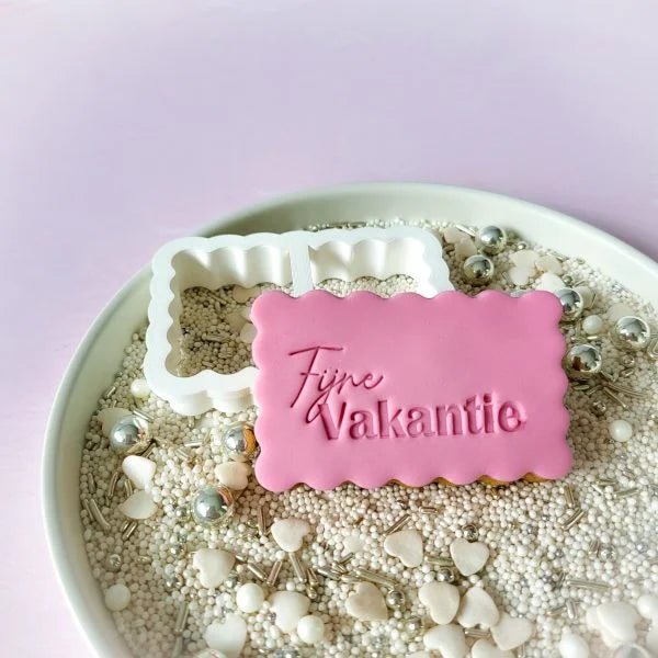 Koekstempel - Fijne vakantie - Cupcakedozen.nl