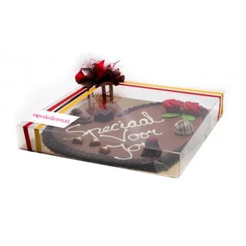 Transparante sweets box - 29,5x29,5x4,5 (50 st.) - Cupcakedozen.nl