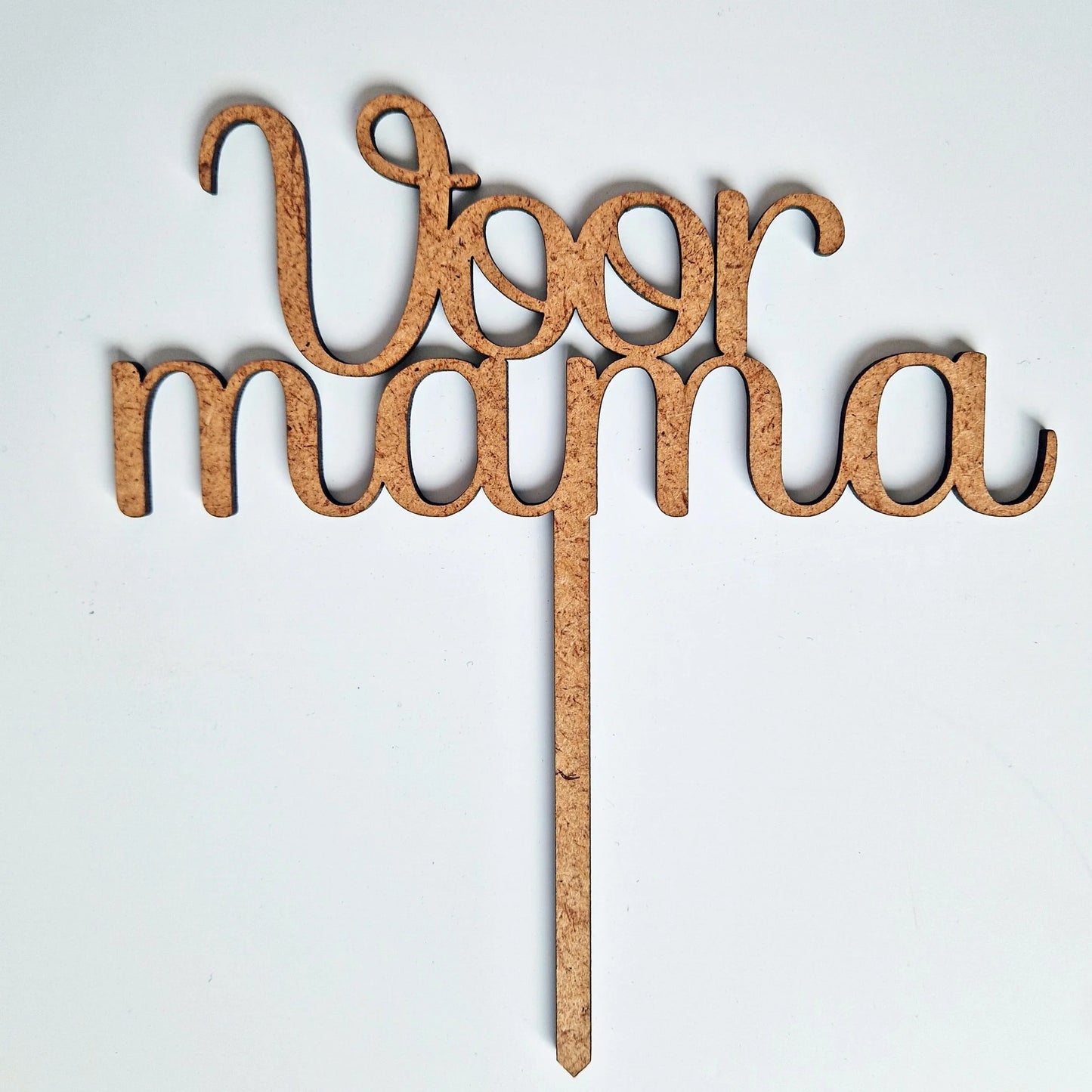 Cake toppers MDF - Voor mama (5 st) - Cupcakedozen.nl
