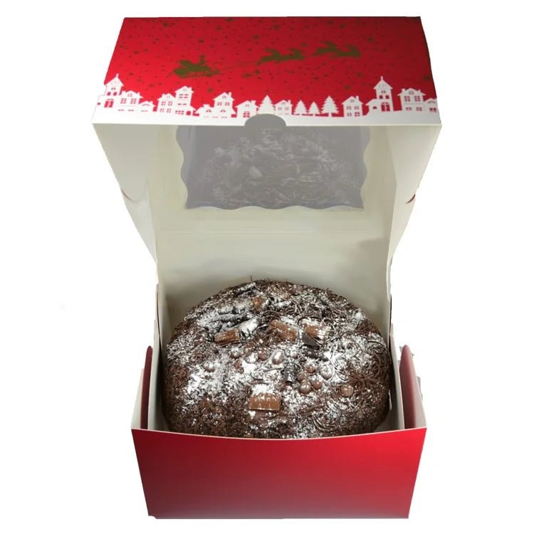 Kerst taartdoos - 25x25x15 (25 st) - Cupcakedozen.nl