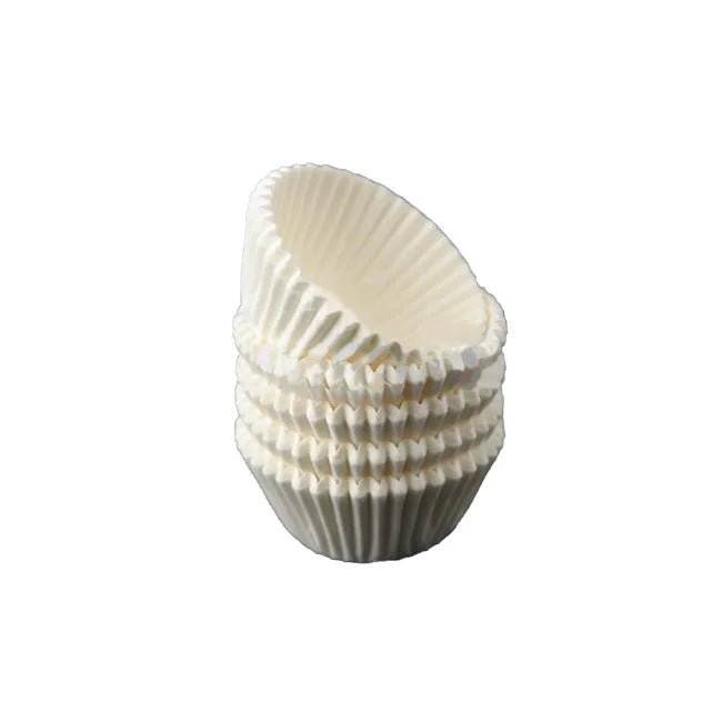 Witte mini baking cups (500 st.) - Cupcakedozen.nl