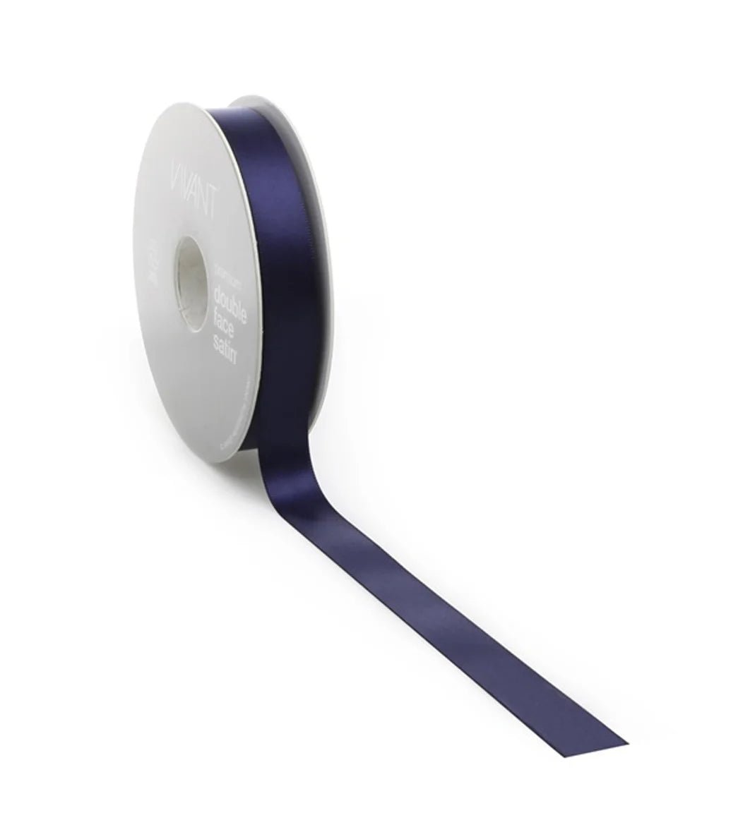 Premium lint satijn - Navy - Cupcakedozen.nl