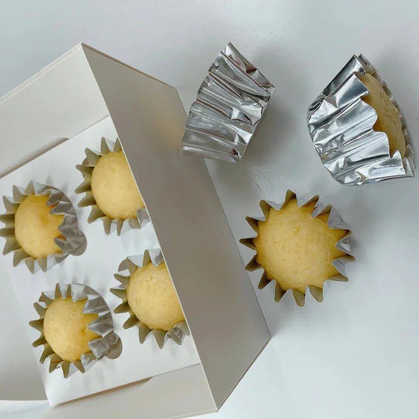 Geribbelde cupcake cups - Zilver (96 stuks) - Cupcakedozen.nl