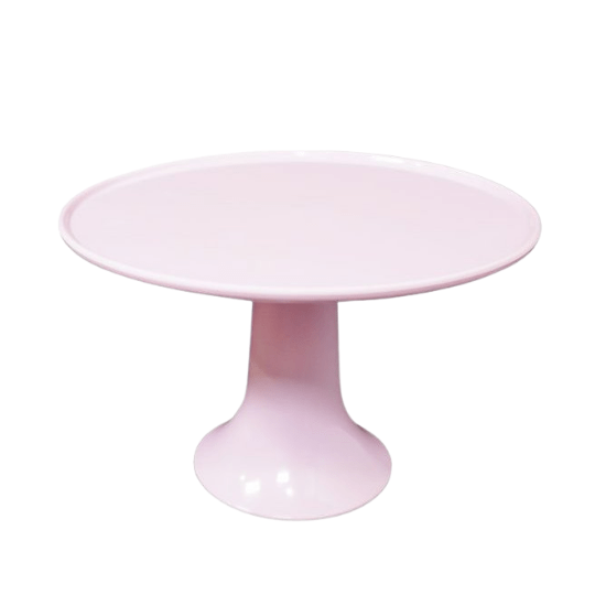Taartstandaard melamine in roze en wit - Cupcakedozen.nl