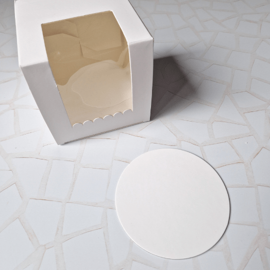 Taartkarton Wit Ø10cm (50 st) - Cupcakedozen.nl