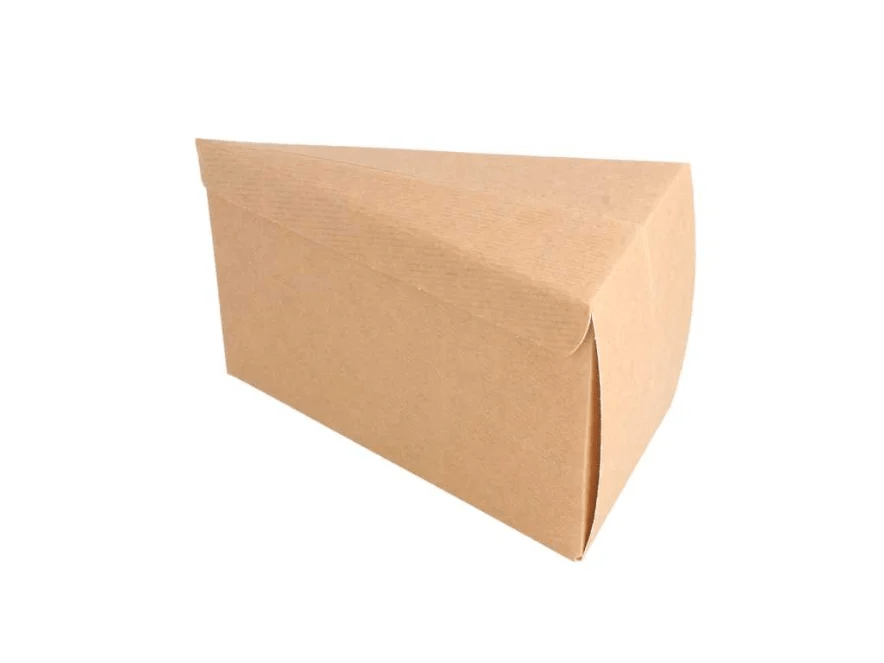 Biologisch doosje voor 1 taartpunt (100 st) - Cupcakedozen.nl