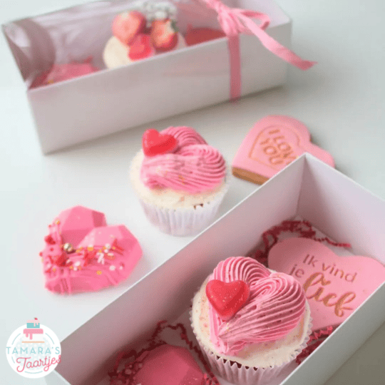 Koekstempel - Ik vind je lief - Cupcakedozen.nl