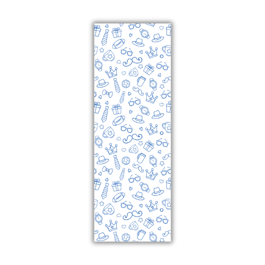 Koekkaart Vaderdag - 7x21cm (25 st) - Cupcakedozen.nl