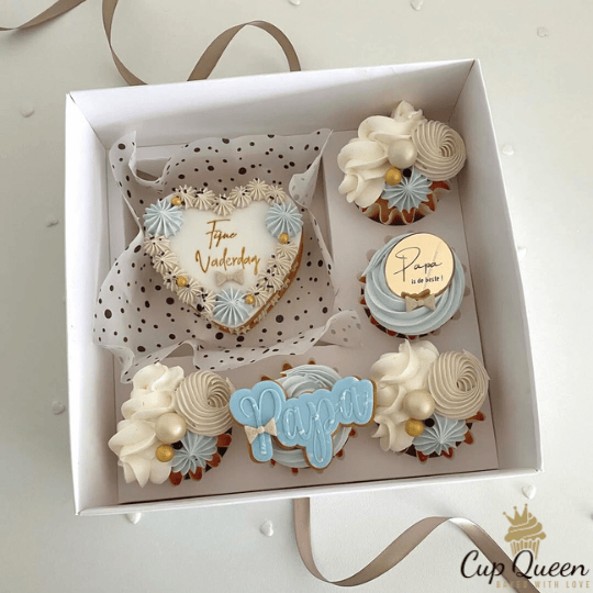 Bento combibox + 5 cupcakes (10 st) - Cupcakedozen.nl