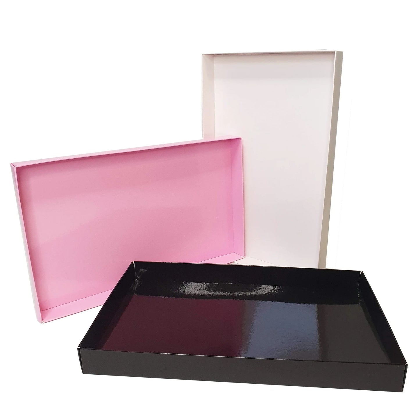 Zwarte (brievenbus)doos voor koekjes (25 st.) - Cupcakedozen.nl