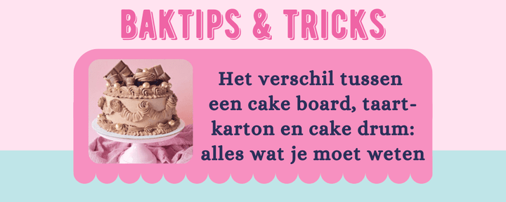 Het verschil tussen taartkartons, boards en drums