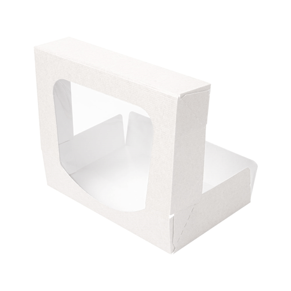 Witte doos voor 2 donuts (50 st.) - Cupcakedozen.nl