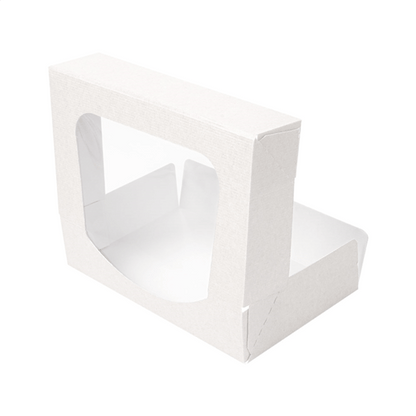 Witte doos voor 2 donuts (50 st.) - Cupcakedozen.nl