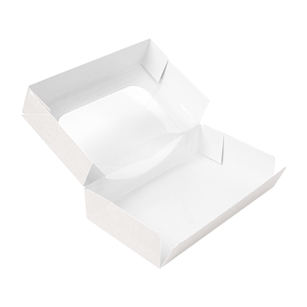 Witte doos voor 2 donuts (50 st.) - Cupcakedozen.nl