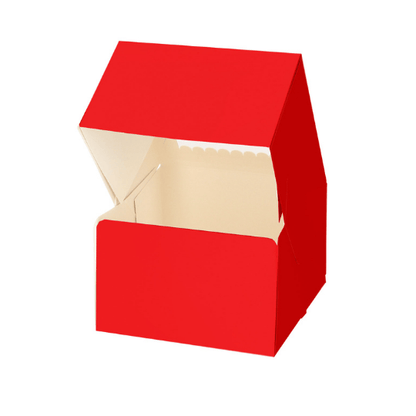 red cake box