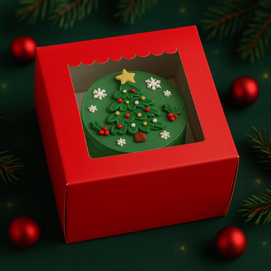 rode taartdozen kerst