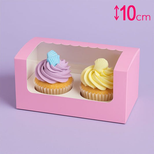 rozen doosjes voor 2 cupcakes