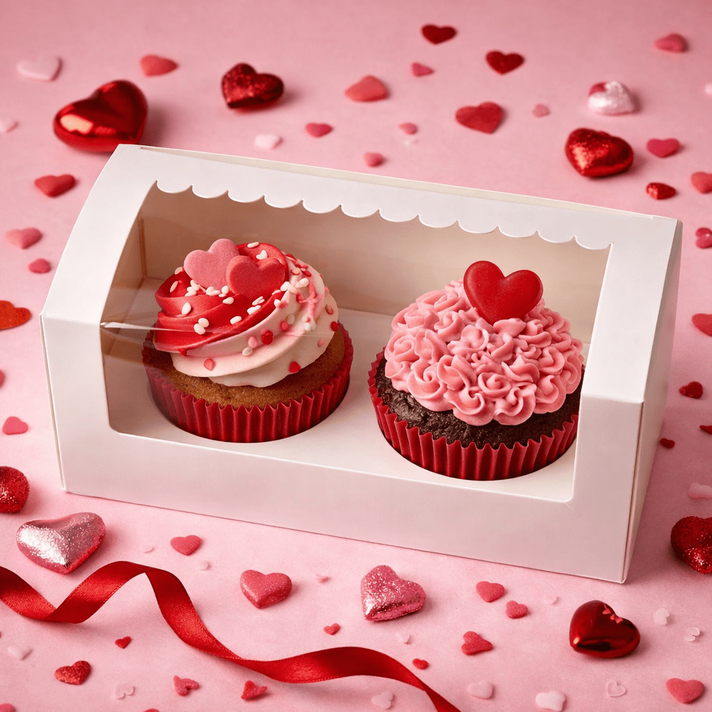 valentine cupcake boxes