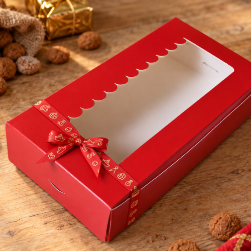 sinterklaas verpakking voor koekjes met lint