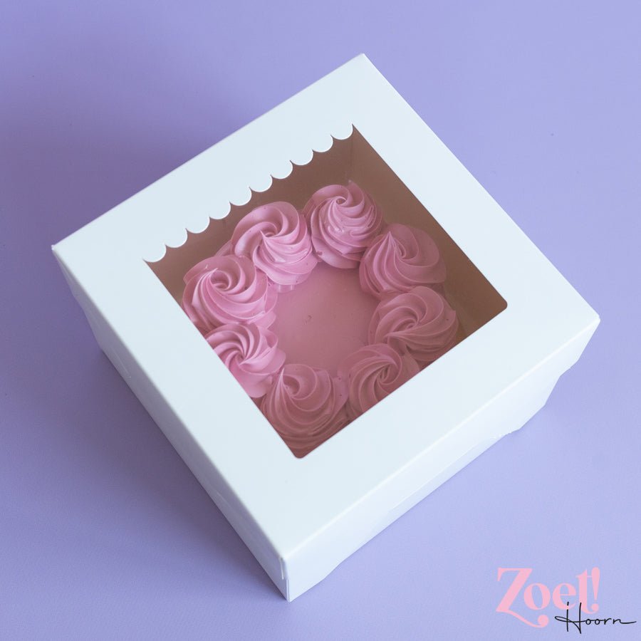 Taartdoos 30x30x15 - luifel (10 st) - Cupcakedozen.nl