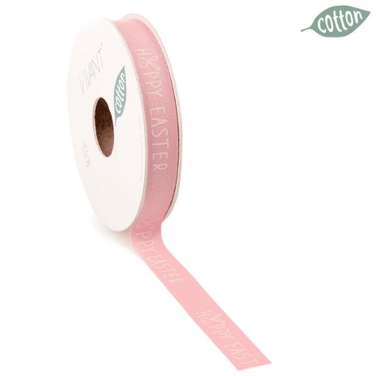 Lint katoen - Pasen roze - Cupcakedozen.nl
