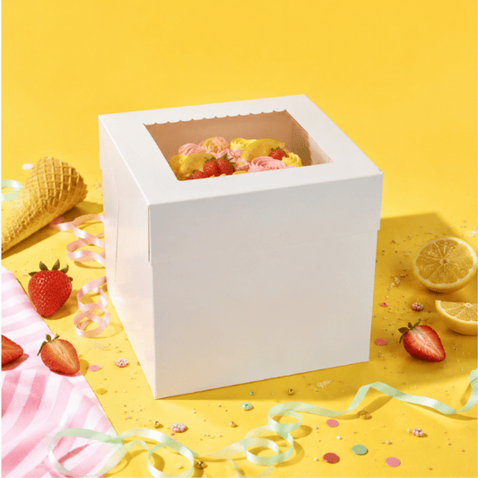 Tall cake box 28x28x28 - shop window (10 pcs)