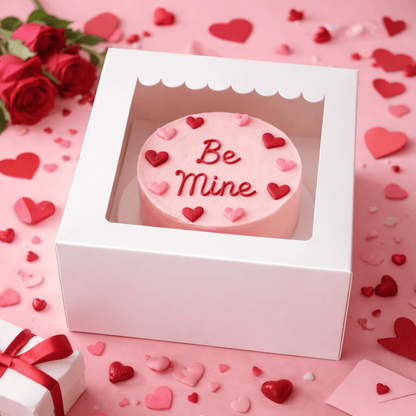 box for valentine cake