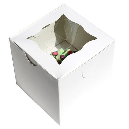 Witte doos voor 1 cupcake (25 st) - Cupcakedozen.nl