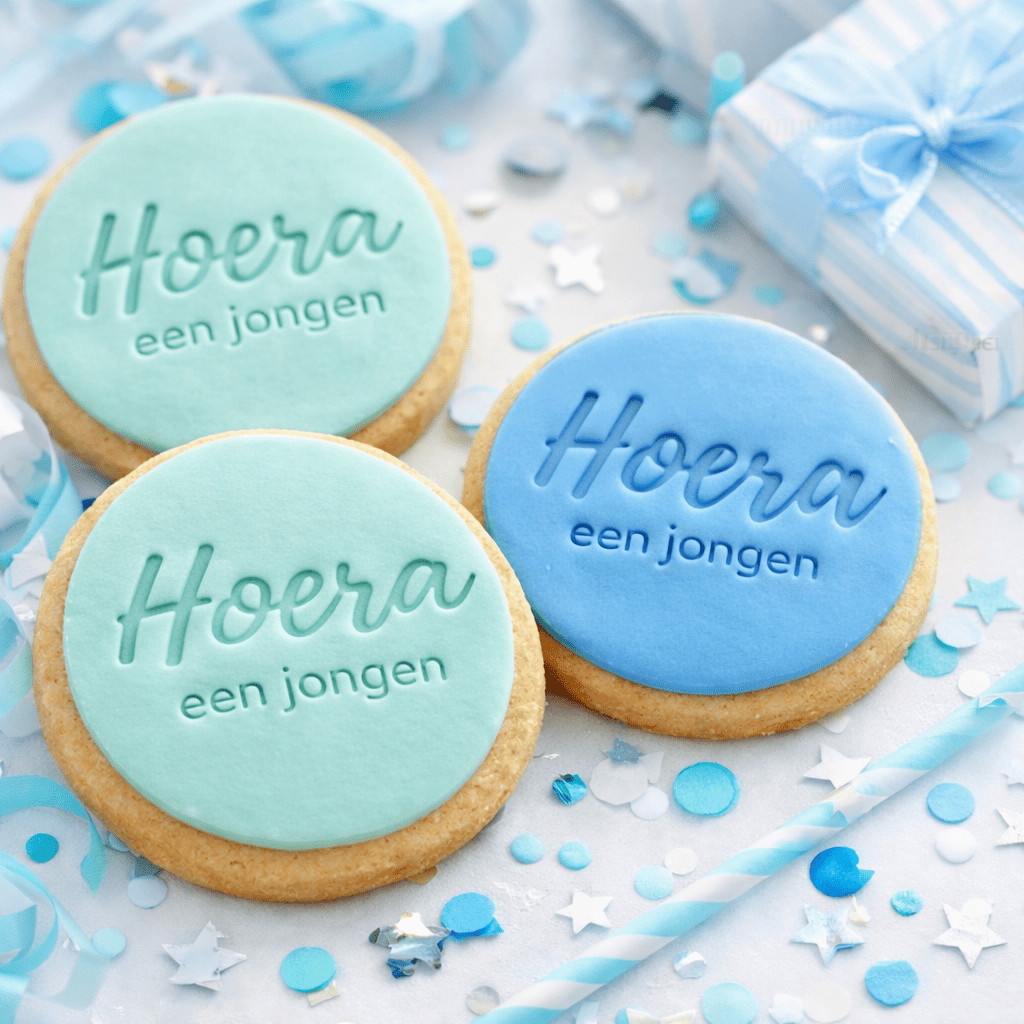 Koekstempel - Hoera een jongen
