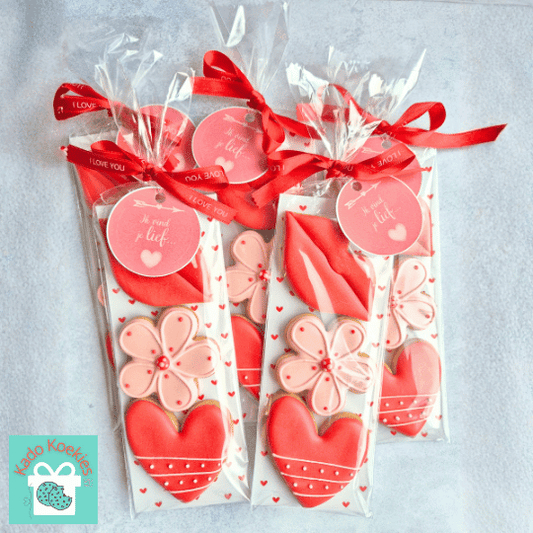 Koekkaart Hartjes - 7x21cm (25 st) - Cupcakedozen.nl