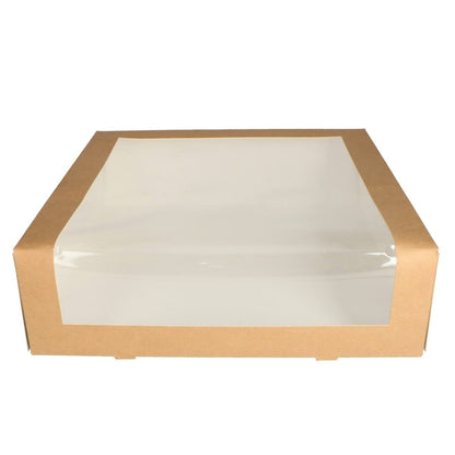 Kraft gebaksdoos - 30x30x9 (100 st)