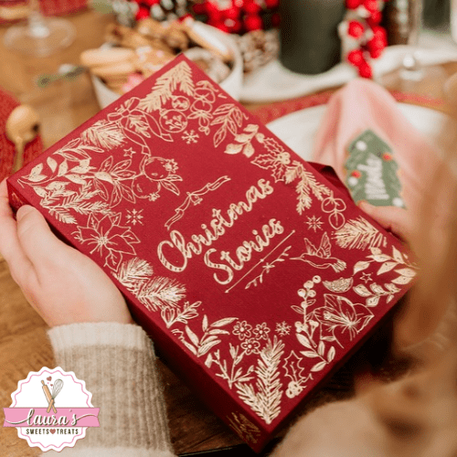 Kerst boek - 23,5x16x5cm (voedselveilig) - Cupcakedozen.nl