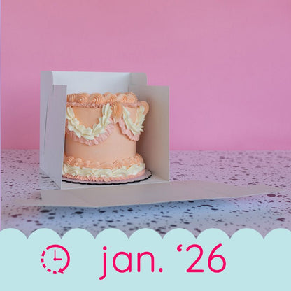 Hoge taartdoos 23x23x23 - luifel (10 st) - Cupcakedozen.nl