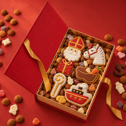 Sint boek - 23,5x16x5cm (voedselveilig) - Cupcakedozen.nl